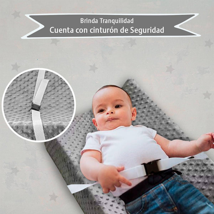 MEMORY DREAM Cambiador para bebés, Colchón con Funda Impermeable Lavable, cambiador BAMBINO