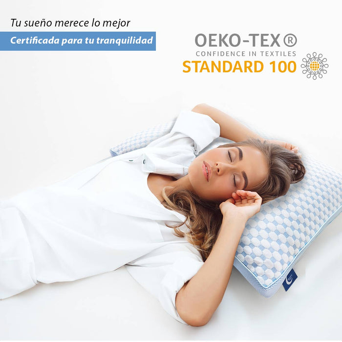 Almohadas de Cama tamaño King para Dormir, Almohadas Ajustables de Memory Foam, firmeza Media para Dormir de Espalda y de Lado, Almohadas ortopedicas