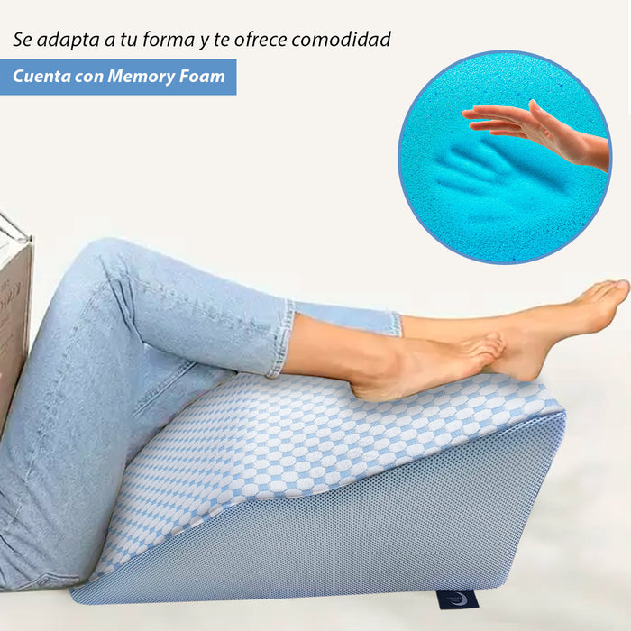 Almohadas para elevación de piernas, Almohadas de Memory Foam, Almohada para piernas, ortopedicas